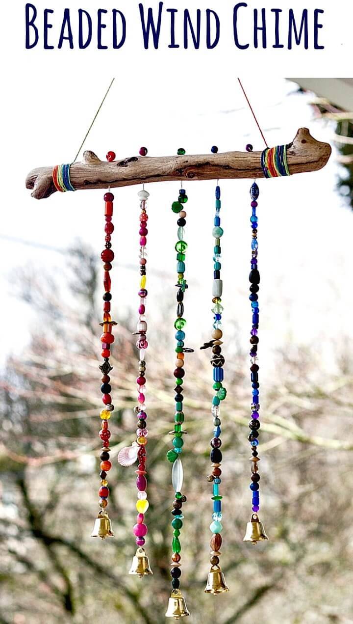 Adorable and Beautiful DIY Beaded Wind Chime