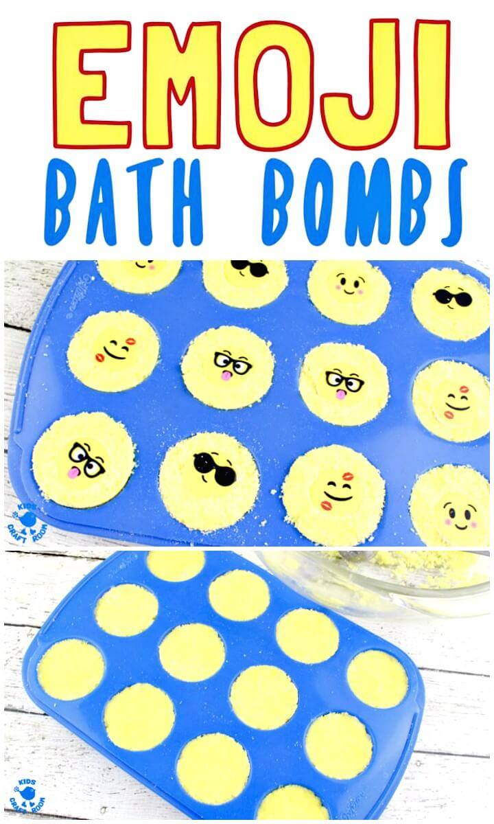 How to DIY Homemade Emoji Bath Bombs Tutorial