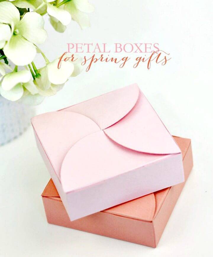 How To Make Pretty Petal Boxes For Spring