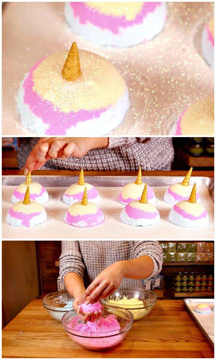Adorable and Cute How To Make Unicorn Bath Bomb Tutorial