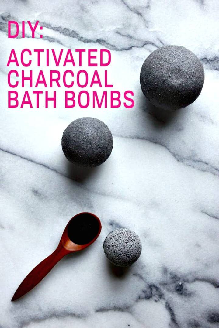 Easy DIY Activated Charcoal Bath Bombs Tutorial