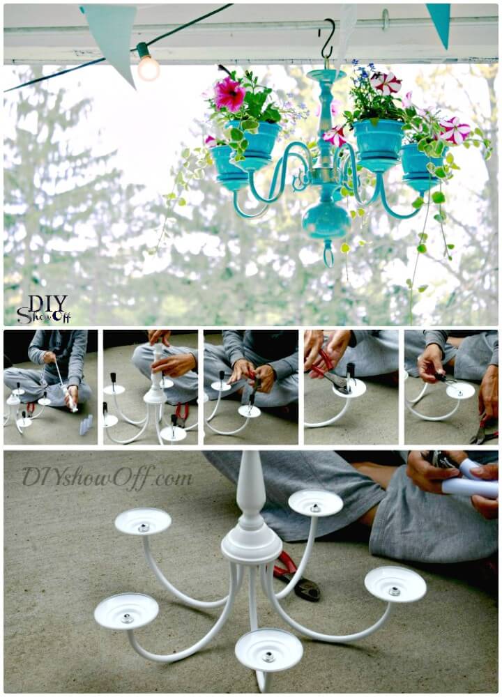 DIY Chandelier Planter Tutorial