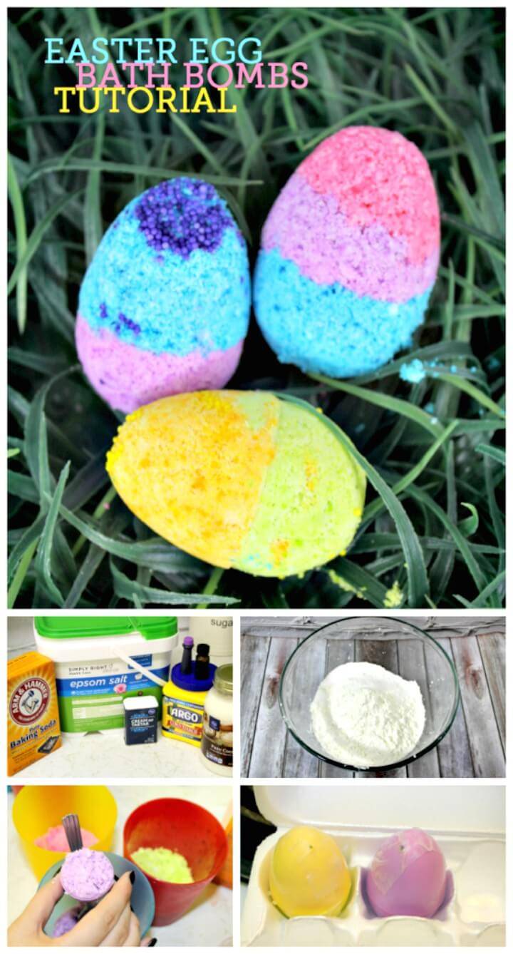 Easy DIY Easter Egg Bath Bombs Tutorial