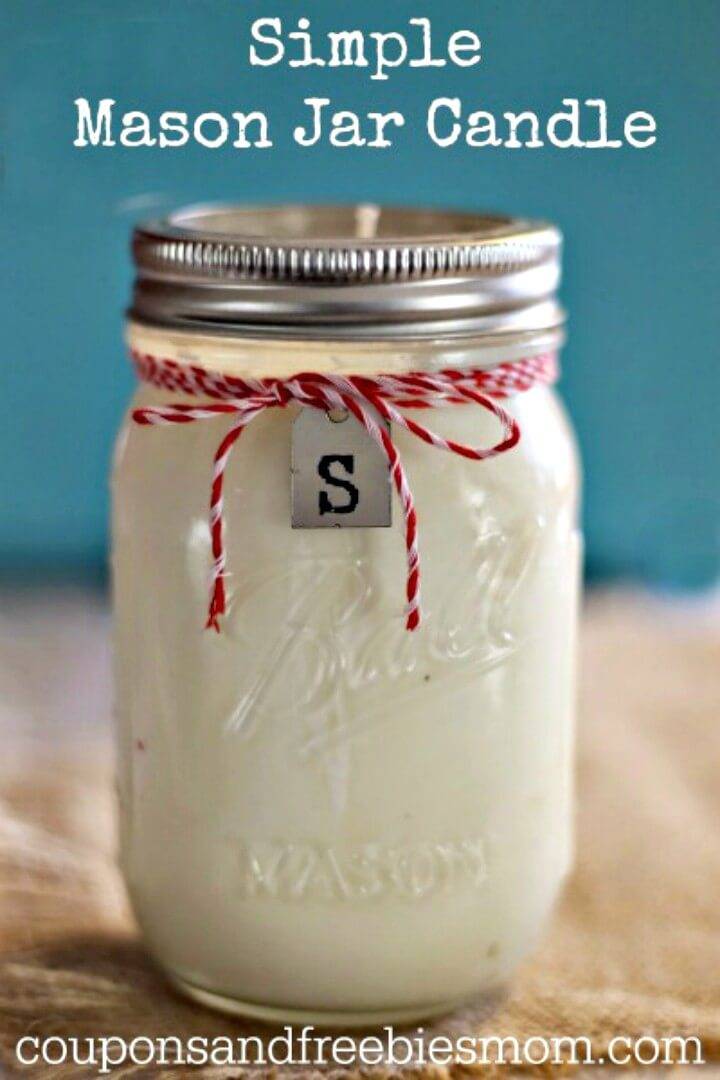 DIY Homemade Mason Jar Candles 