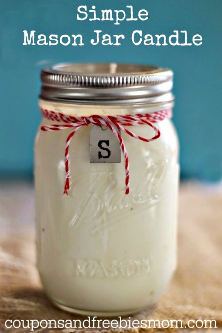 DIY Homemade Mason Jar Candles 