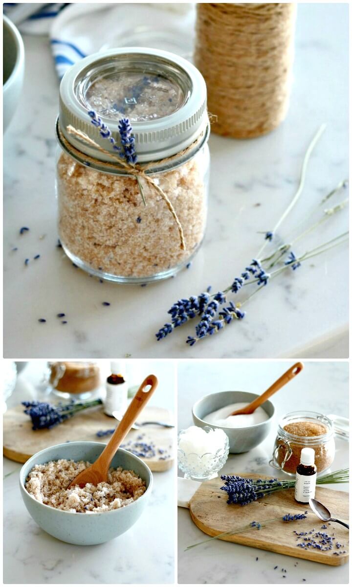 DIY Lavender Sugar Scrub - Handmade Gift