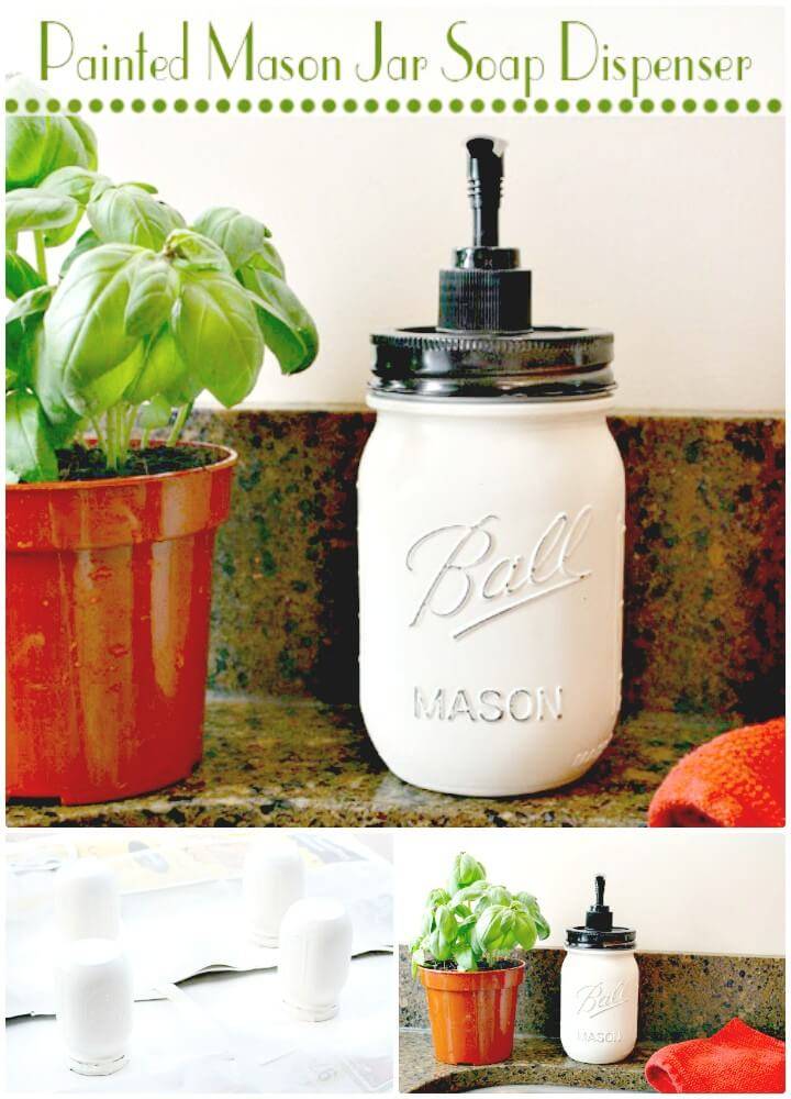 How to DIY Mason Jar Soap Dispenser 
