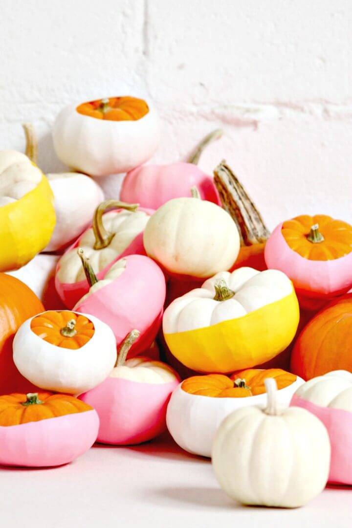 How To DIY Balloon Dipped Pumpkins for this Spring