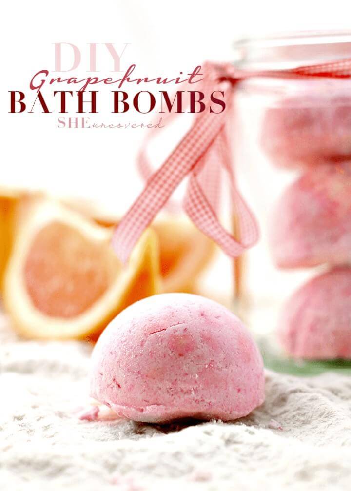 Quick DIY Grapefruit Bath Bombs Tutorial