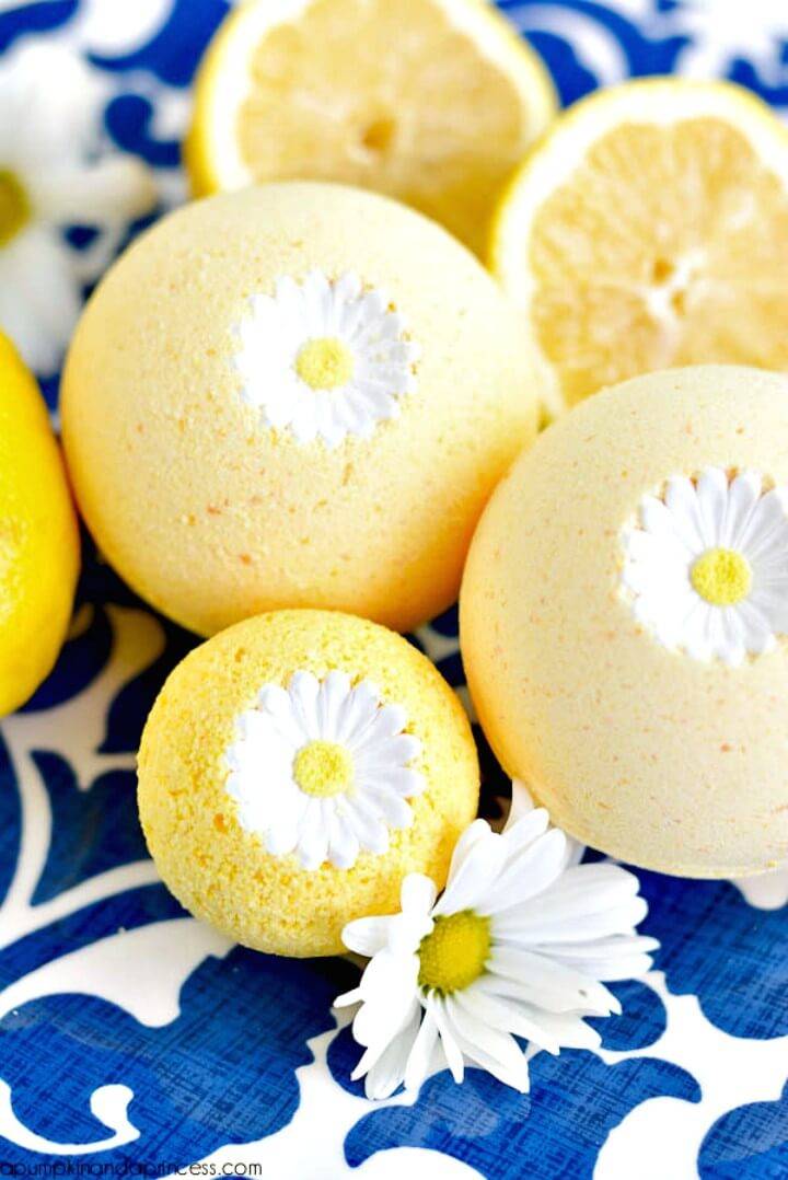 Beautiful DIY Lemon Bath Bomb Tutorial