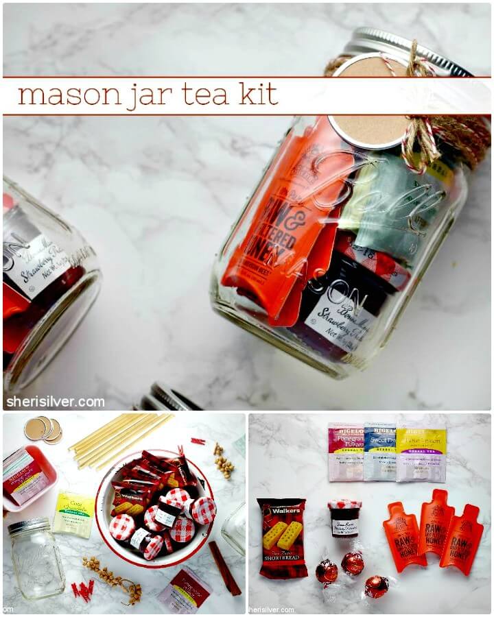 How to DIY Mason Jar Tea Kit - Holiday Gift