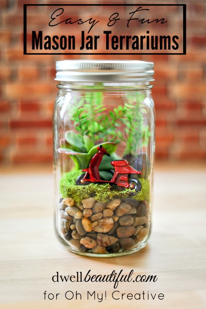 Easy to Make Mason Jar Terrariums - DIY Mason Jars Crafts  