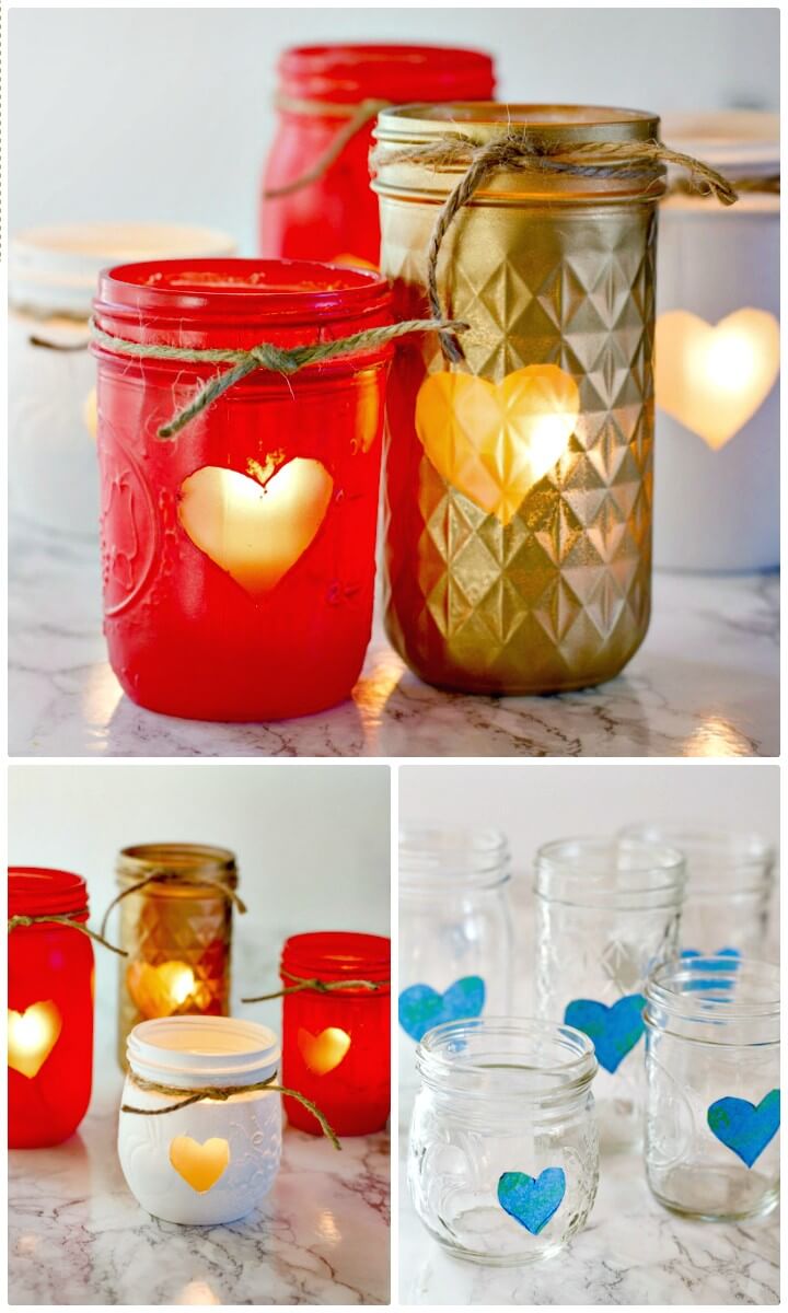 130 Easy Craft Ideas Using Mason Jars For Spring Summer DIY Crafts   Easy DIY Painted Mason Jar Votive Holders 