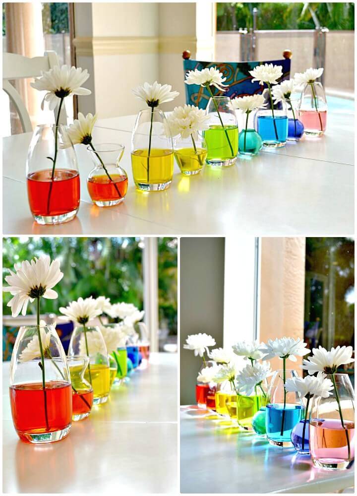 How to DIY Rainbow Centerpiece Tutorial