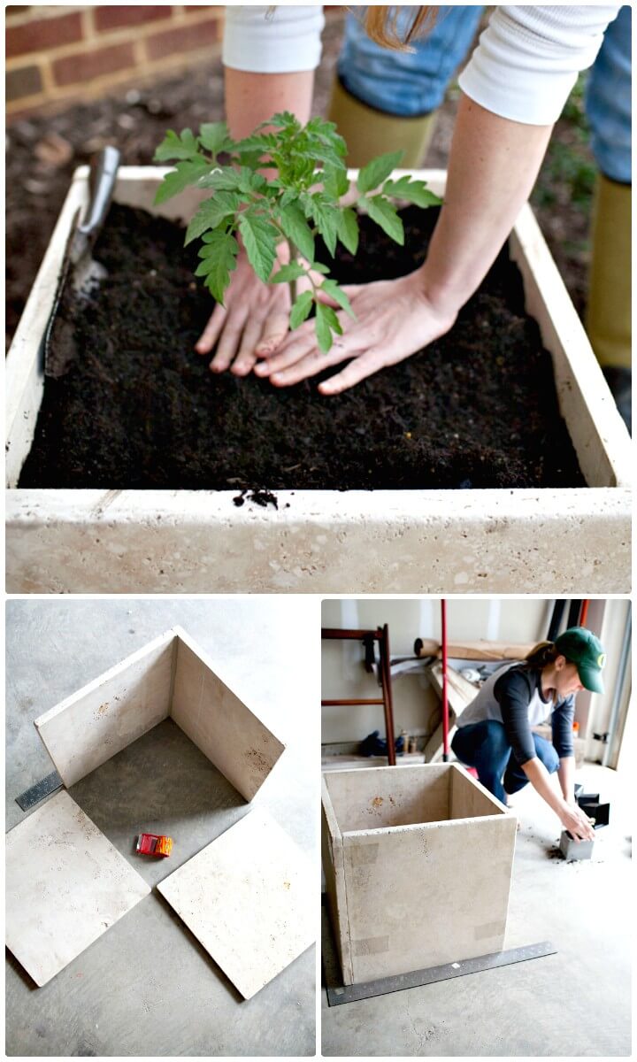 How To Build Stone Planter in Garden - DIY