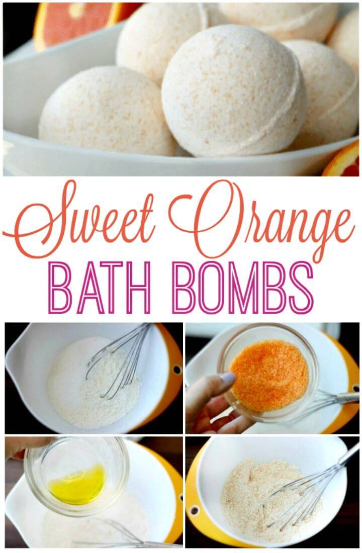 Sweet How To Make Orange Bath Bombs