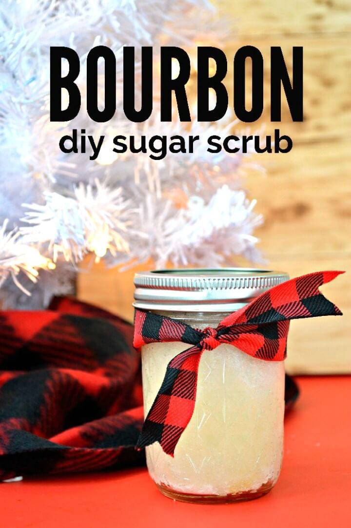 How To Make Bourbon Sugar Scrub - DIY Mason Jar Gift For Men