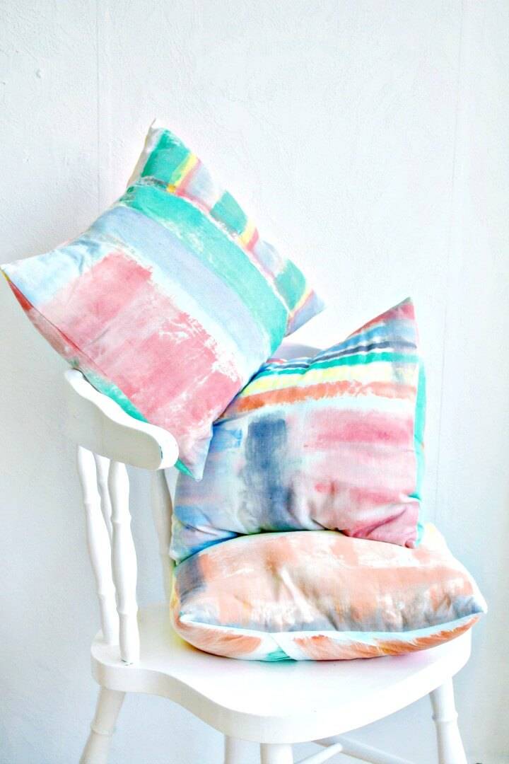 Quick and Easy How To Make Brushstroke Cushion Covers