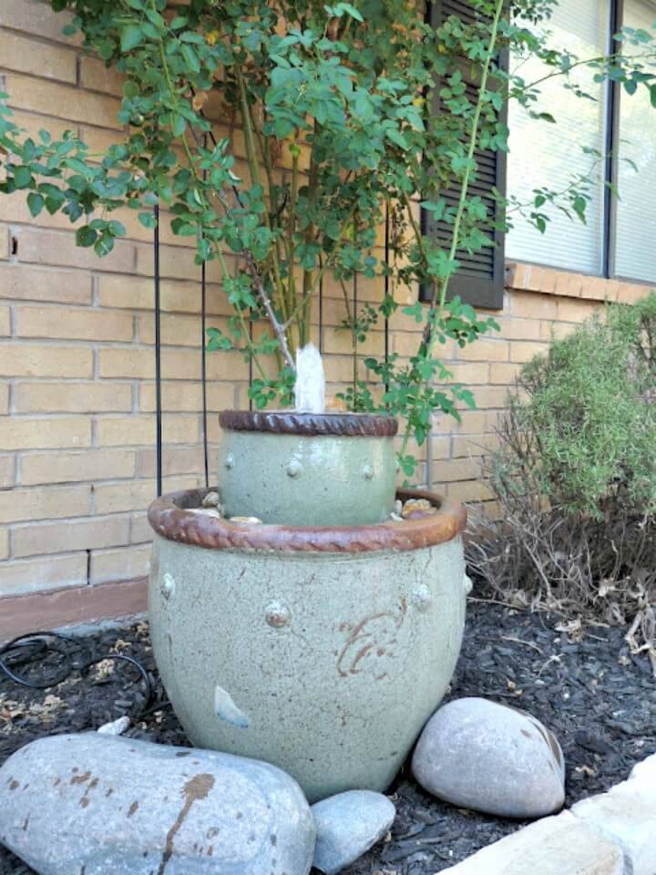 How To Make Garden Flower Pot Fountain - DIY