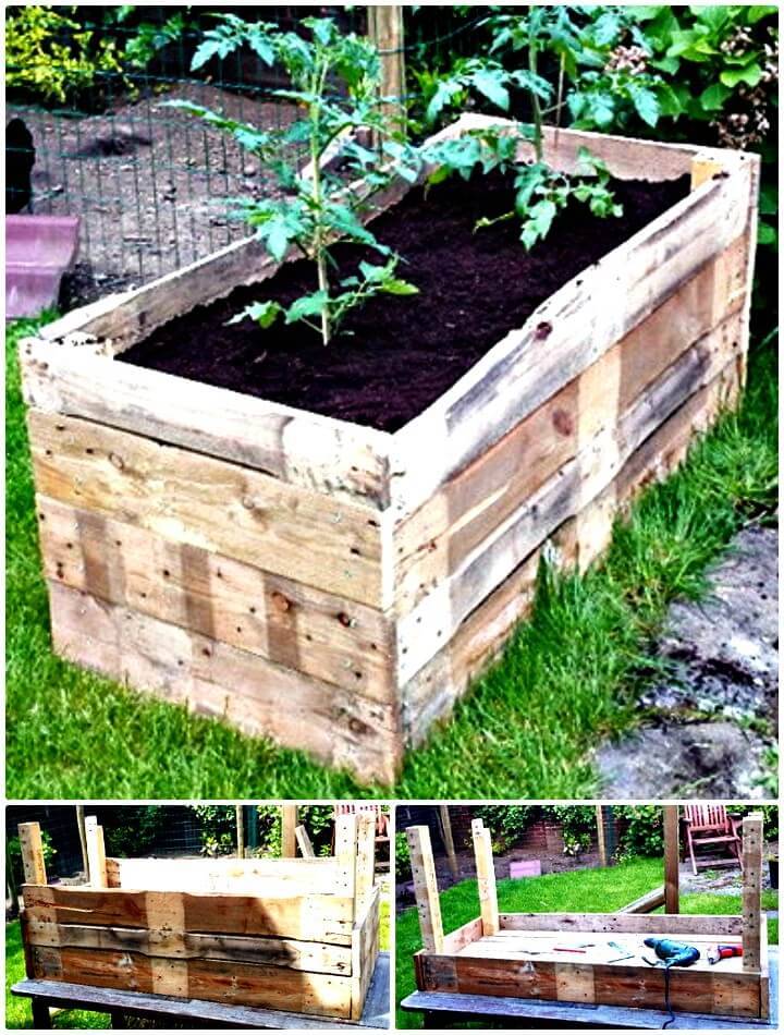 How To Turn Pallet Into Garden Planter - DIY Projects