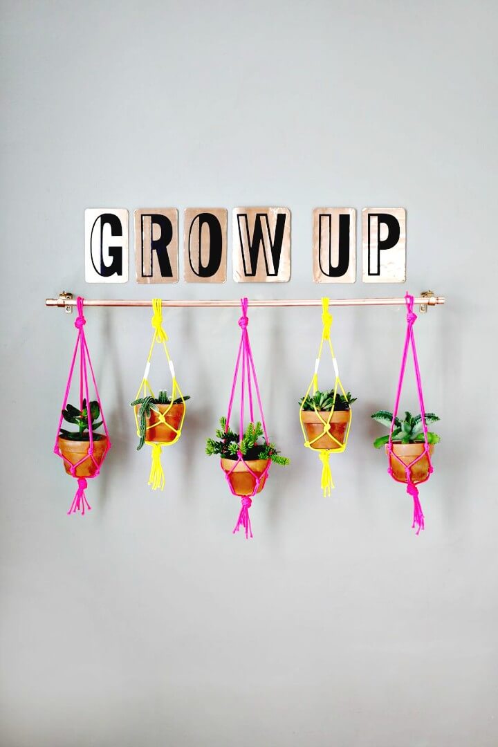 Make Your Own Copper Pipe Hanging Planter - DIY