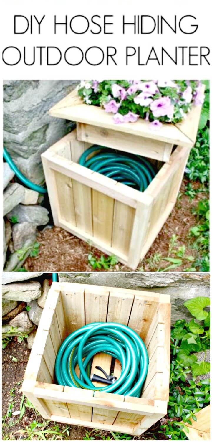 Make Your Own Hose Hiding Planter - DIY