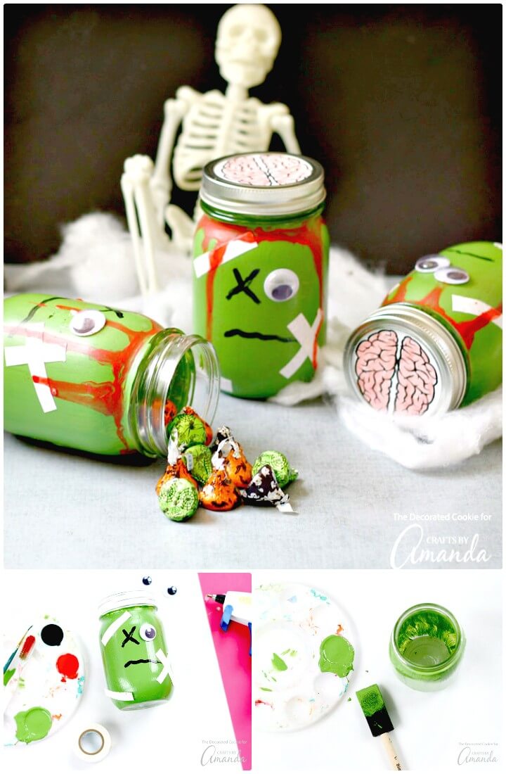 Make Your Own Zombie Mason Jars - DIY