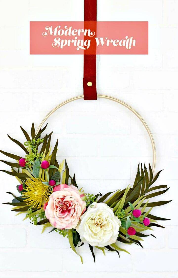 Modern How To Make Your Own Spring Wreath