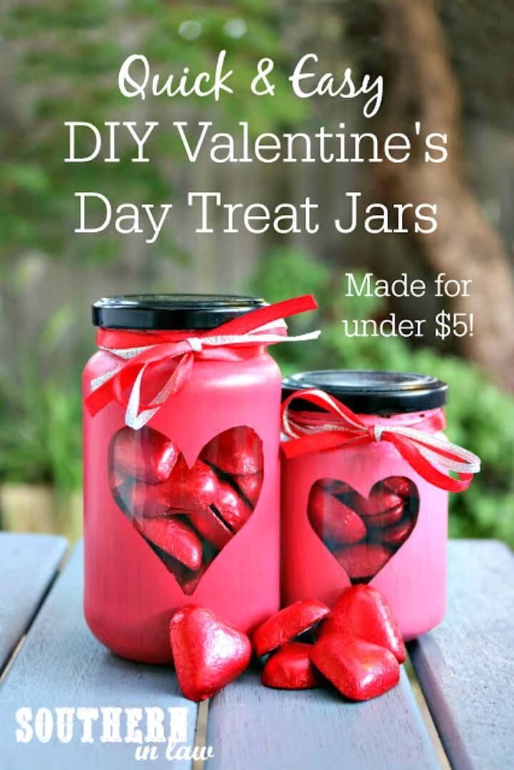 DIY Valentine's Day Treat Jars for Under $5