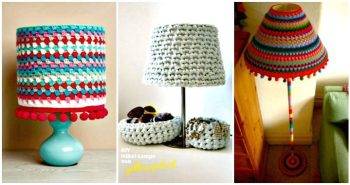 12 Free Crochet Lampshade Patterns to Light Up Your Home - DIY Lampshade Ideas - DIY Lampshades - Free Crochet Patters - Crochet Home Decor Projects - DIY Crafts - DIY Projects
