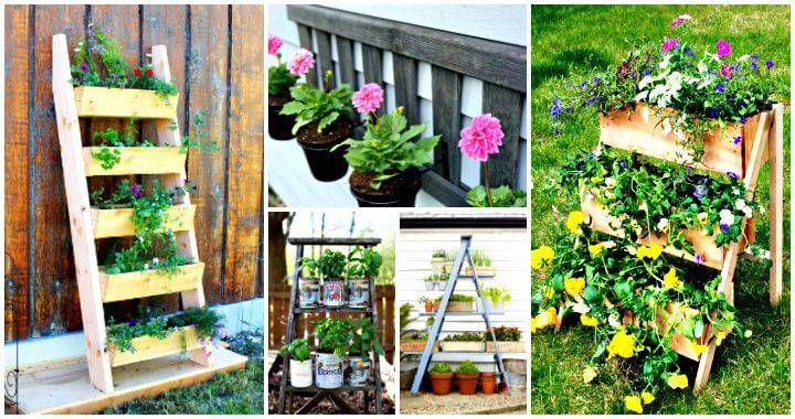 15 Diy Ladder Planter Plans, Garden Planter Ideas Diy