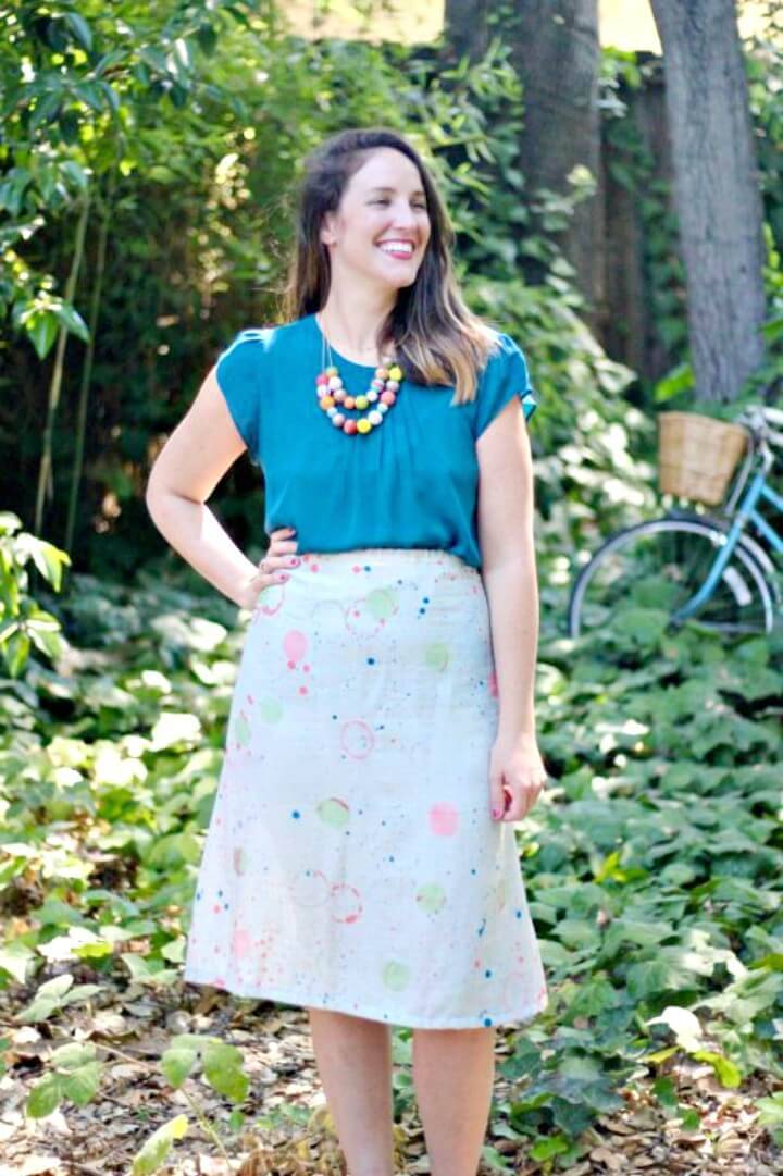 Adorable DIY 1 Hour A-line Skirt Tutorial