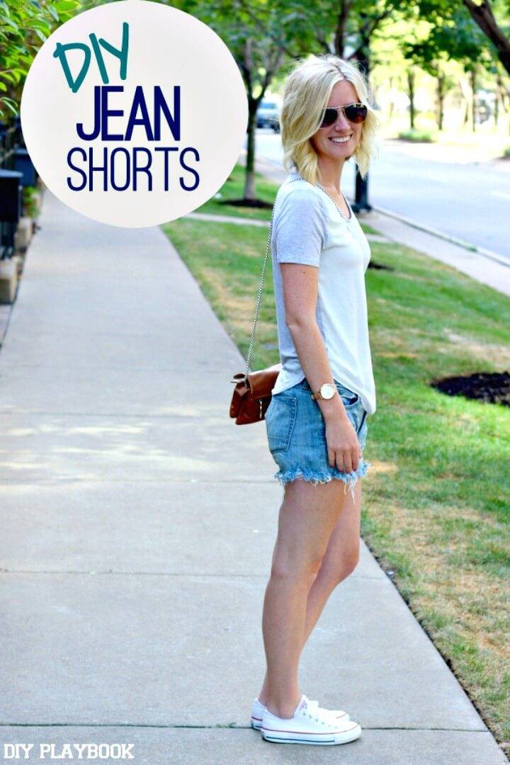 Adorable DIY Jean Shorts