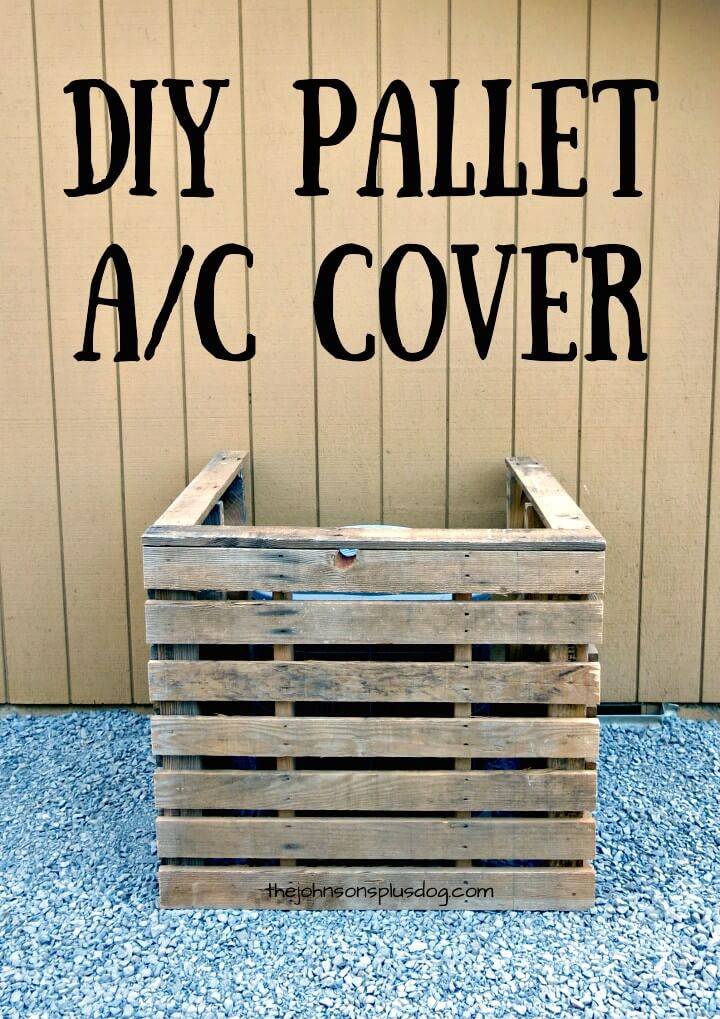 How to DIY Pallet AC Cover