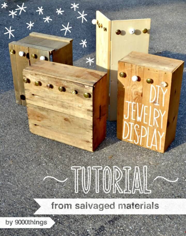 How to Make Salvaged Jewelry Display Tutorial