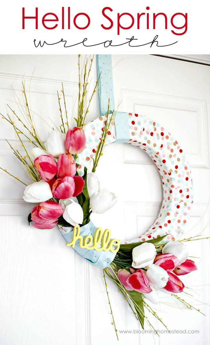 Super Adorable DIY Spring Wreath Tutorial