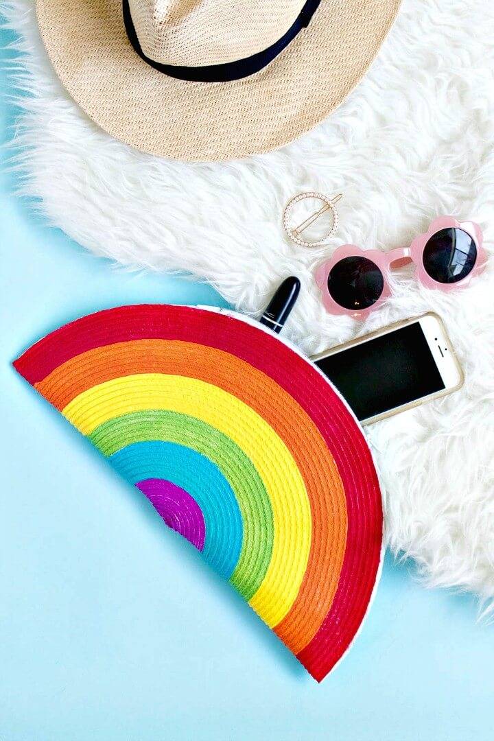 Beautiful Make Your Own Rainbow Clutch - DIY