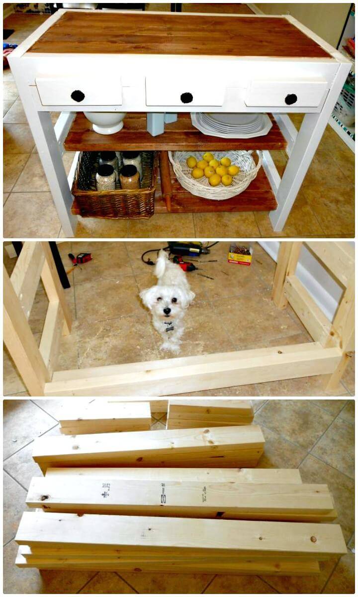 How to Build Your Own 2x4s Kitchen Island for $30