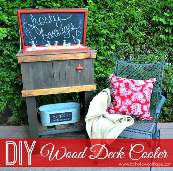 Build Your Wood Deck Cooler - DIY Garden Furniture Ideas 