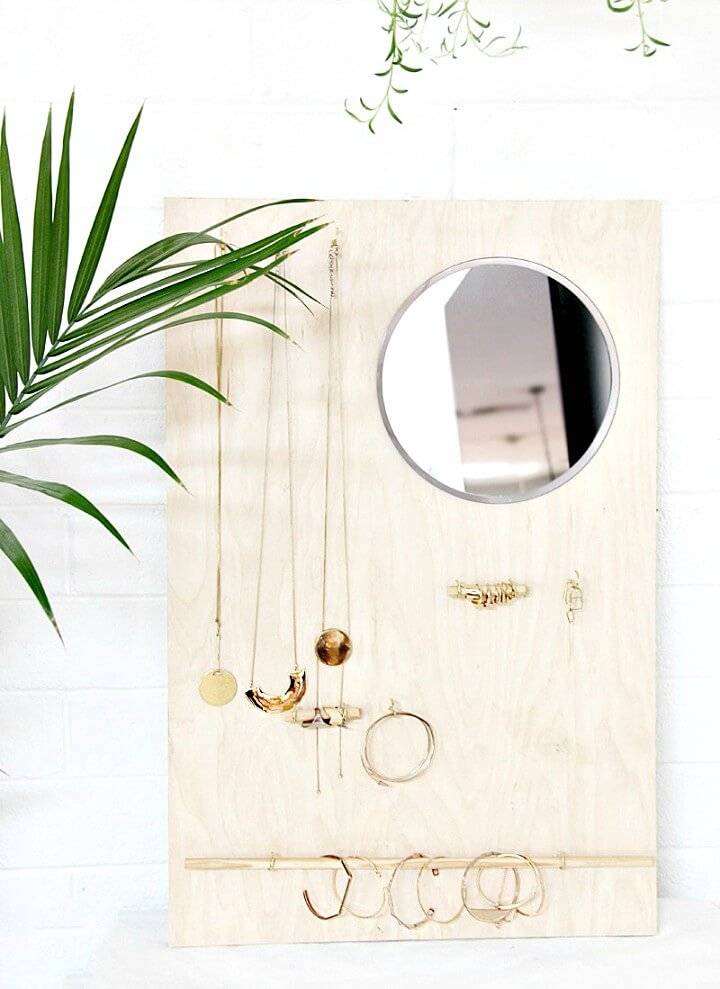 Build Your Own Wood Wall Jewelry Organizer