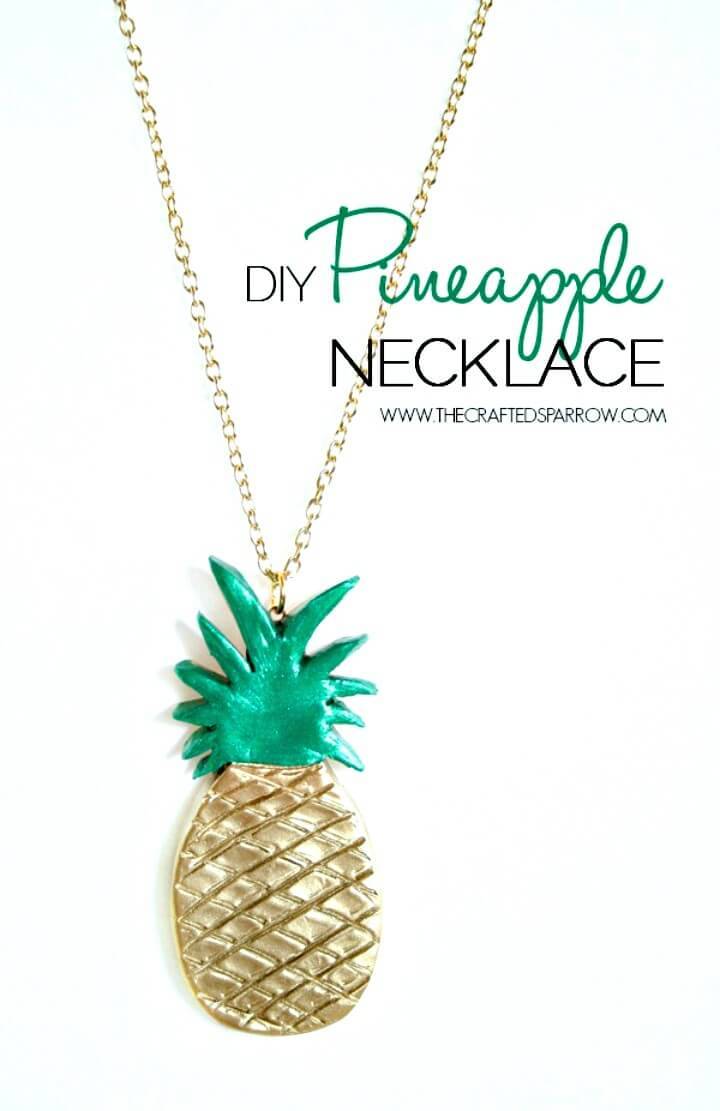 How to DIY Pineapple Necklace