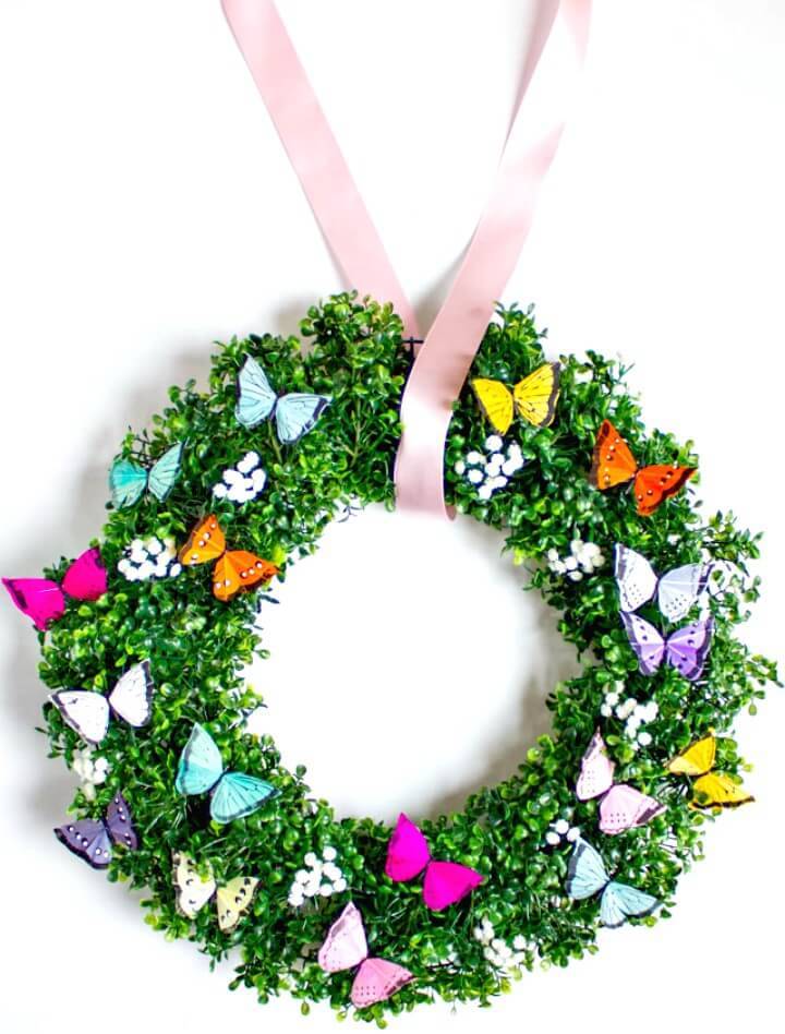 Cute Make a Spring Butterfly Wreath Tutorial