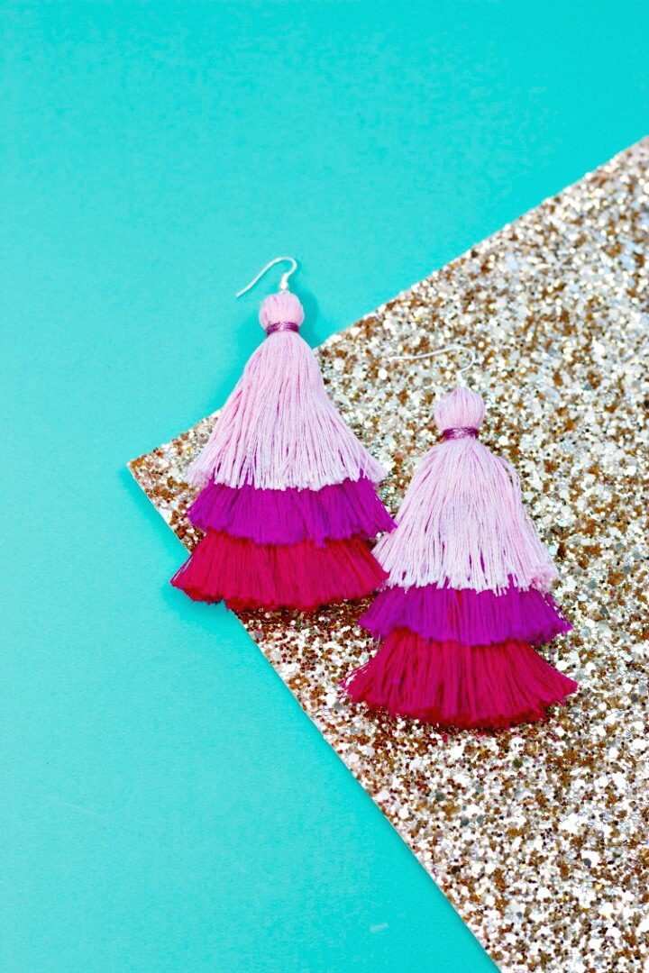 Cute DIY Tassel Earring Tutorial