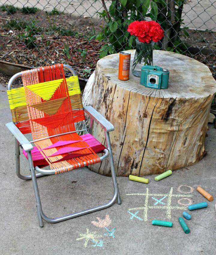 Easy DIY Aluminum Chair Makeover For Backyard