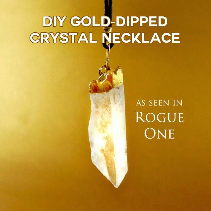 How to make Gold Dip Necklace - DIY