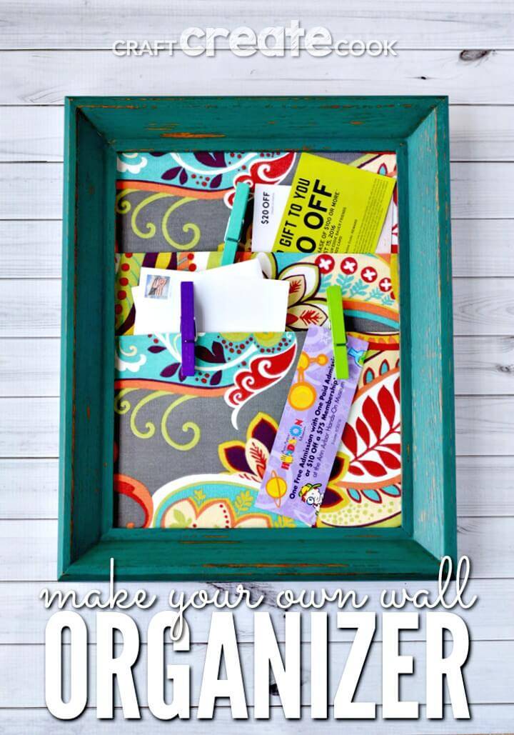 Easy DIY Homemade Wall Organizer