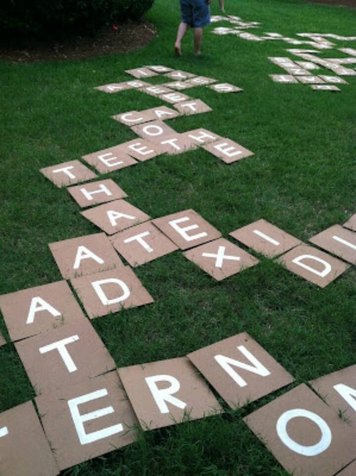 How to DIY Lawn Scrabble for Summer & Spring