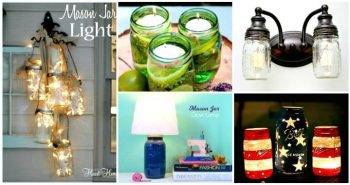 DIY Mason Jar Lights – 74 Best Ideas to Light up Your Home - DIY Home Decor Ideas - DIY Mason Candle Holders - DIY Mason Jar Ideas - DIY Crafts - DIY Projects - DIY Ideas