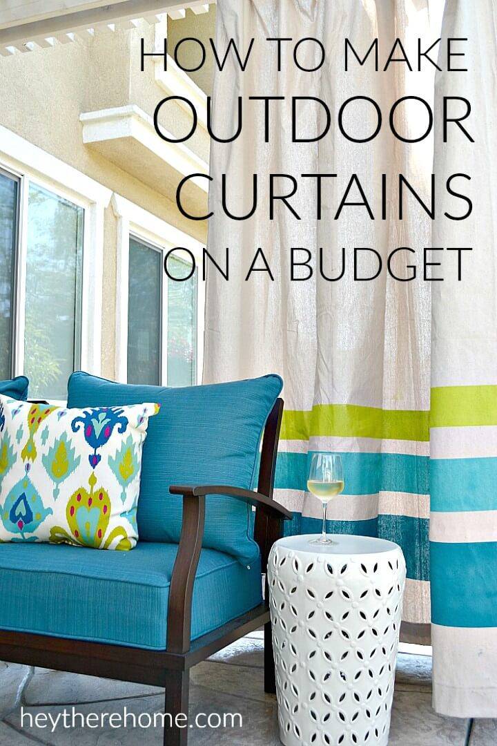 DIY Outdoor Curtains From Drop Cloths