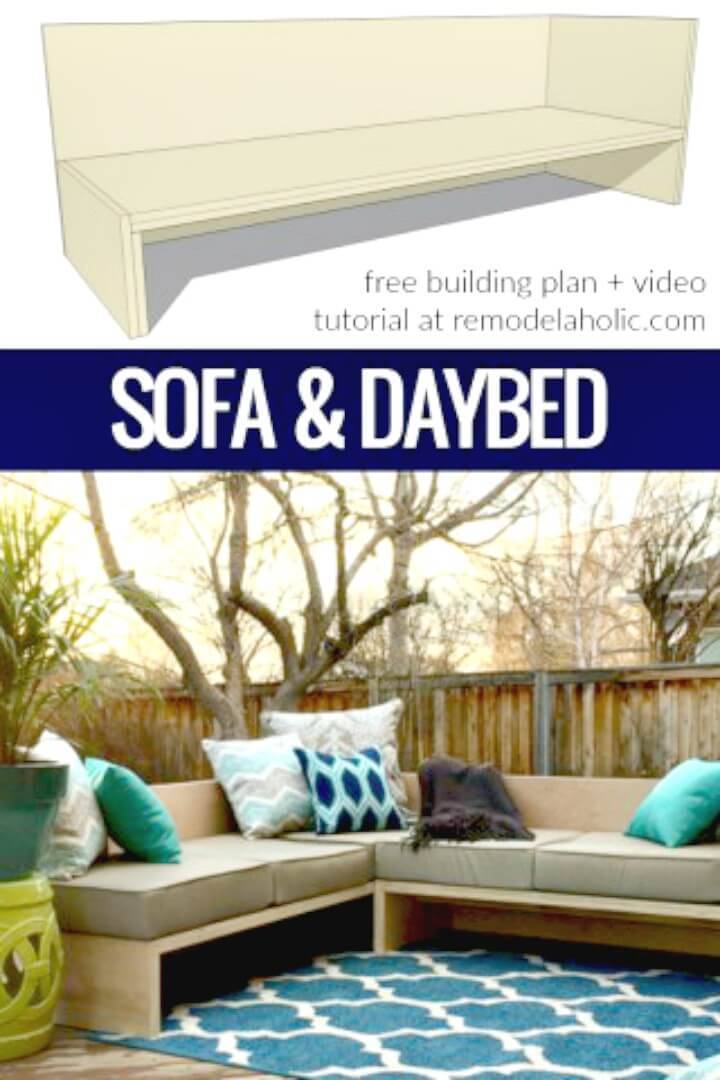 DIY Outdoor Sectional Sofa - Garden Furniture Ideas 